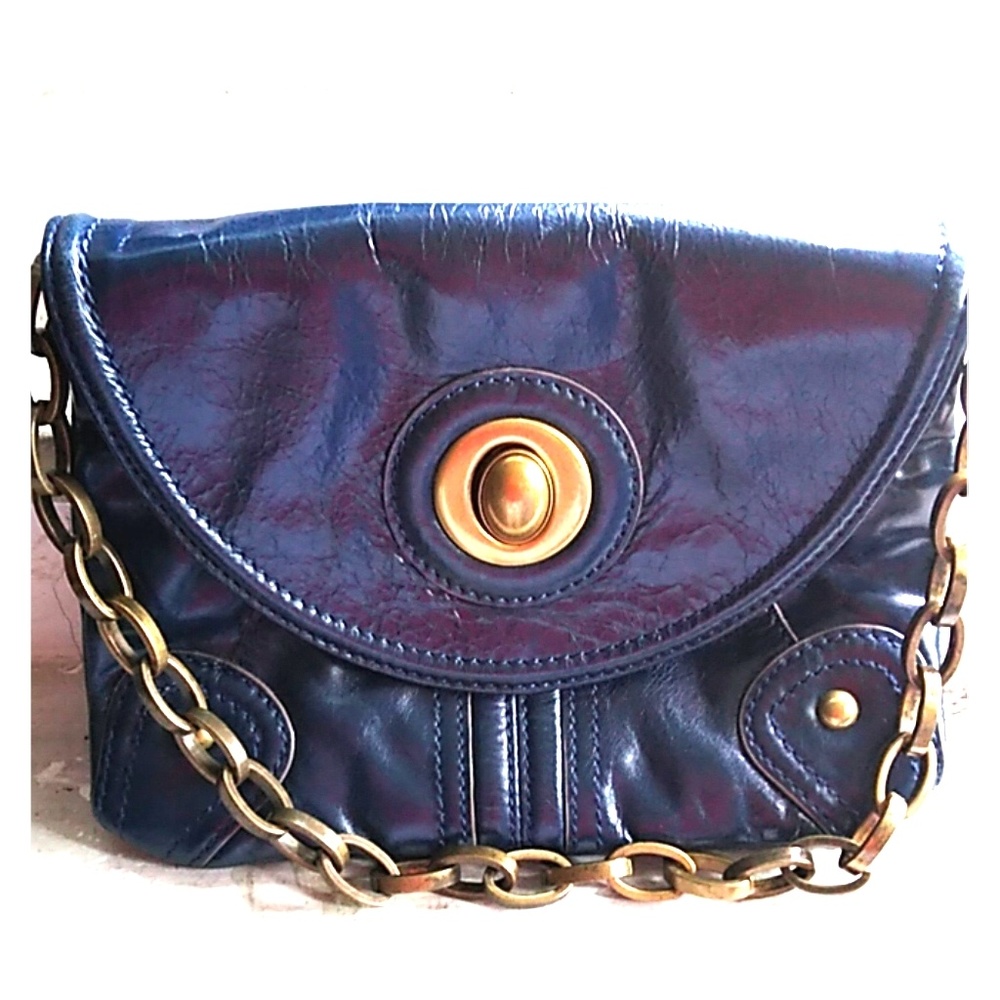 Tracy Reese - New York Navy Blue Mini Leather Bag